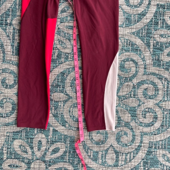 Athleta Elation Asymmetrical 7/8 Tight Garnet Red - Picture 3 of 8